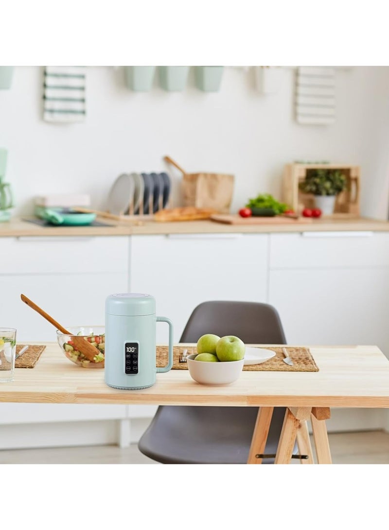 أوزيغالور غلاية سفر كهربائية محمولة 1 لتر، قدر صغير مع تحكم في درجة الحرارة والوقت - مثالية للشاي والطهي والسكن الجامعي والمكتب (أخضر) - Image 2