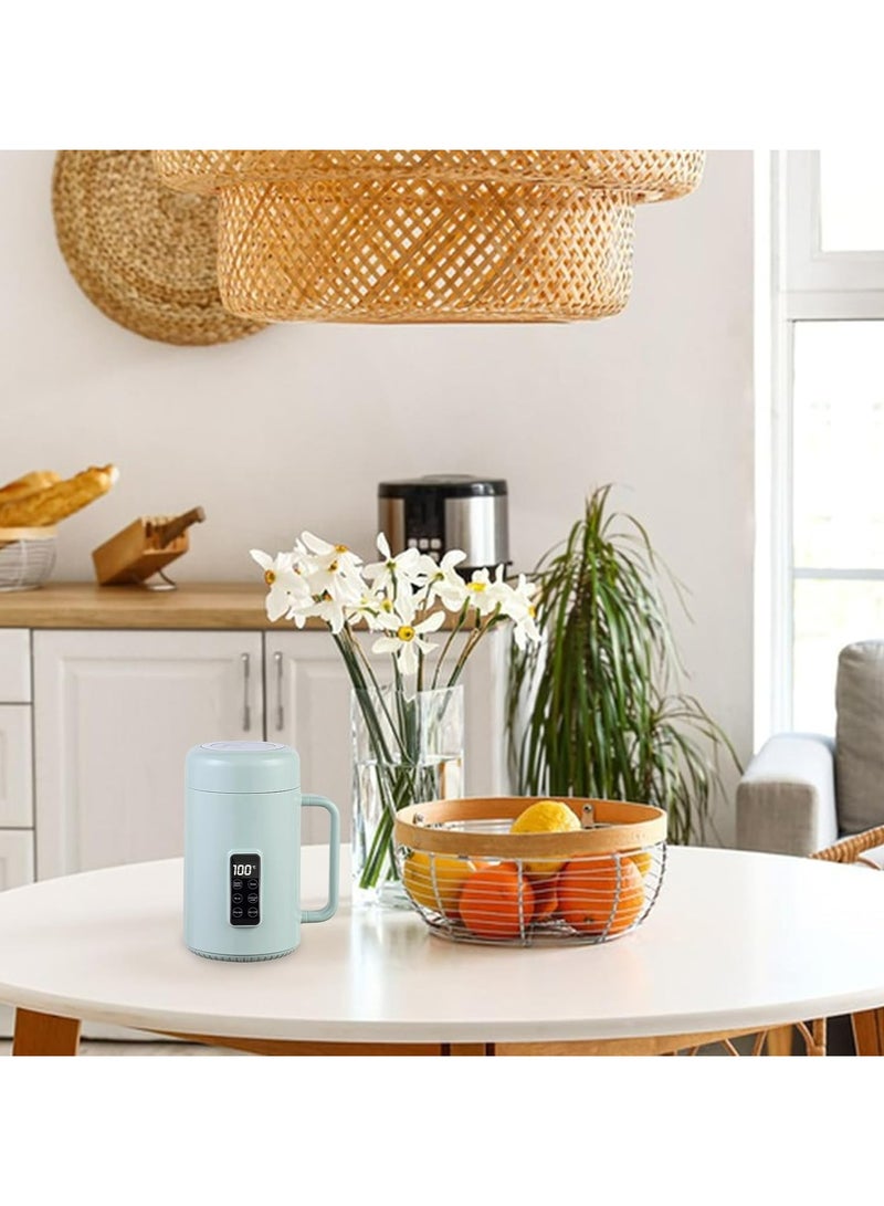 أوزيغالور غلاية سفر كهربائية محمولة 1 لتر، قدر صغير مع تحكم في درجة الحرارة والوقت - مثالية للشاي والطهي والسكن الجامعي والمكتب (أخضر) - Image 3