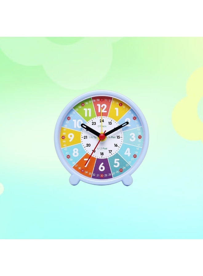 ساعة صغيرة من النوع المبسط بلا BPA، كتورّي الوقت بصيغة 24 ساعة و12 ساعة، كتورّي الساعات والدقائق. مناسبة للتعليم المبكر، للاستعمال فالدار، وللطلبة؛ ساعة صغيرة للطفل على الطابلة، صديقة للبيئة وهادئة، مثالية للدار، غرفة النوم، الصالون، المدرسة، ولكل الفئات العمرية. - Image 3