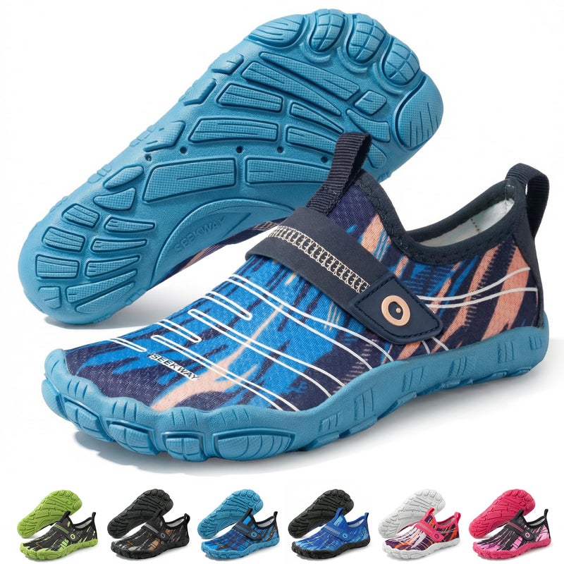 SEEKWAY Barefoot Water Shoes for Kids - Wide Toe Box and Quick-Dry Sand Shoes Toddler for Hiking Swim Beach Pool Kayak Sport Accessories, Camping Essentials Must-Haves for Boys Girls Sizes - Image 1