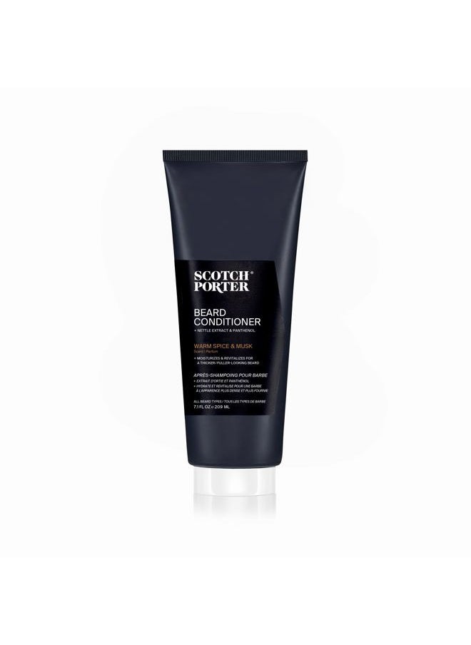 scotch porter Hydrate & Nourish Beard Conditioner – Long-Lasting Moisture Helps Strengthen, Reduce Frizz & Promote Healthy Hair Growth for Dull, Dry, Coarse Beards – Original Scent, 7.1 oz. Bottle  - Image 1