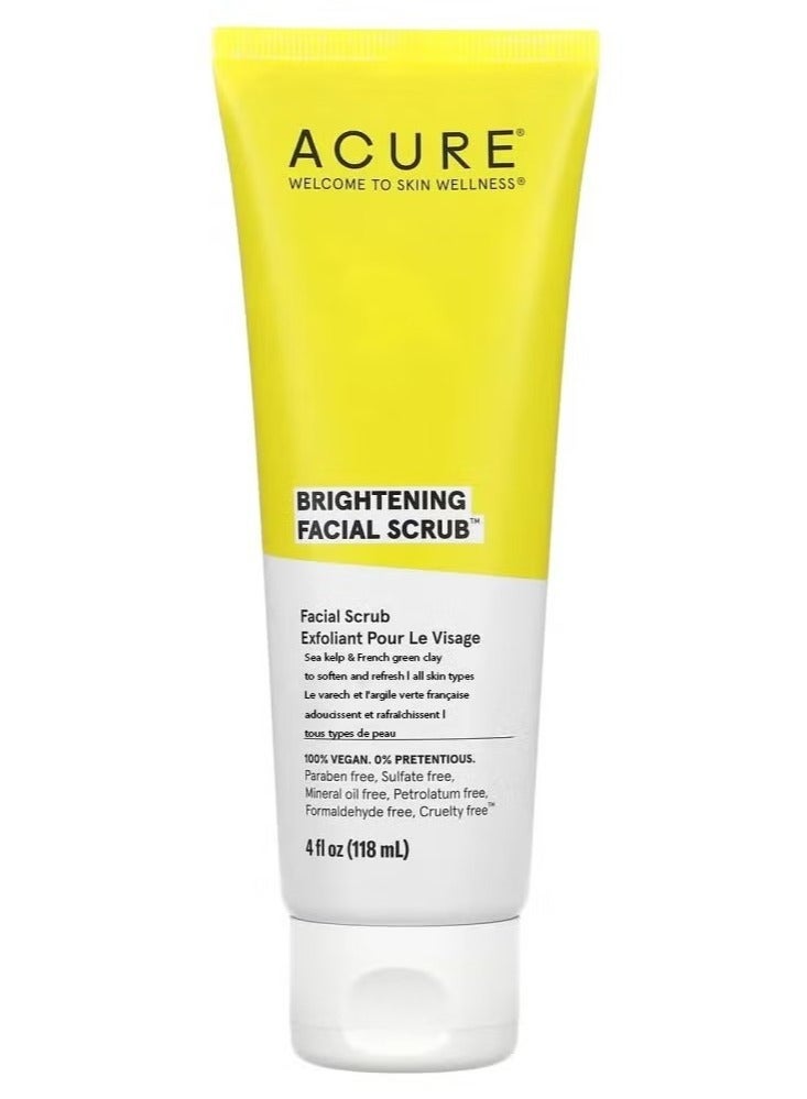 Acure Brightening Facial Scrub 4 FL. OZ. (118 ml) - Image 1