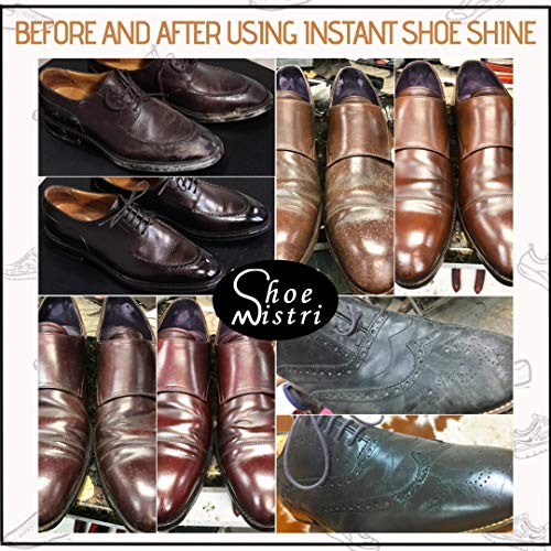 Shoe Mistri Instant Shoe Shine, Leather Shoes Neutral Shine Polish, Quick Shoe Shiner with Attached Shoe Foam Applicator (Pack of 1) - Image 5