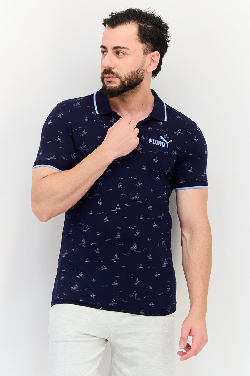 PUMA Men Sportswear Fit Short Sleeve Outdoor Polo Shirt, Multicolor - Image 1