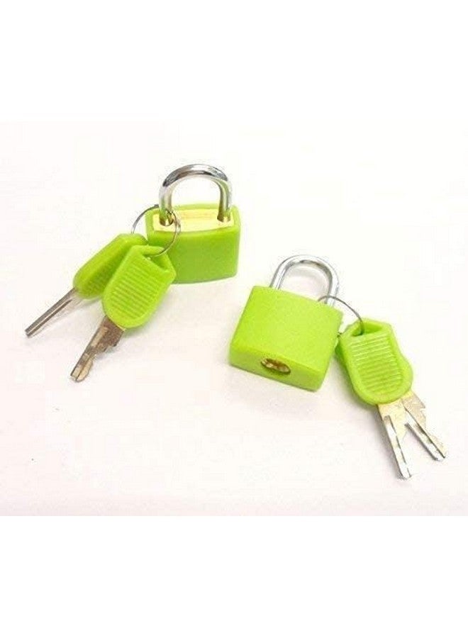 Instakart 4 Pcs Small Size Padlocks For Securing Luggage While Travelling Along With 2 Keys For Each Lock(Color May Vary) - Image 2