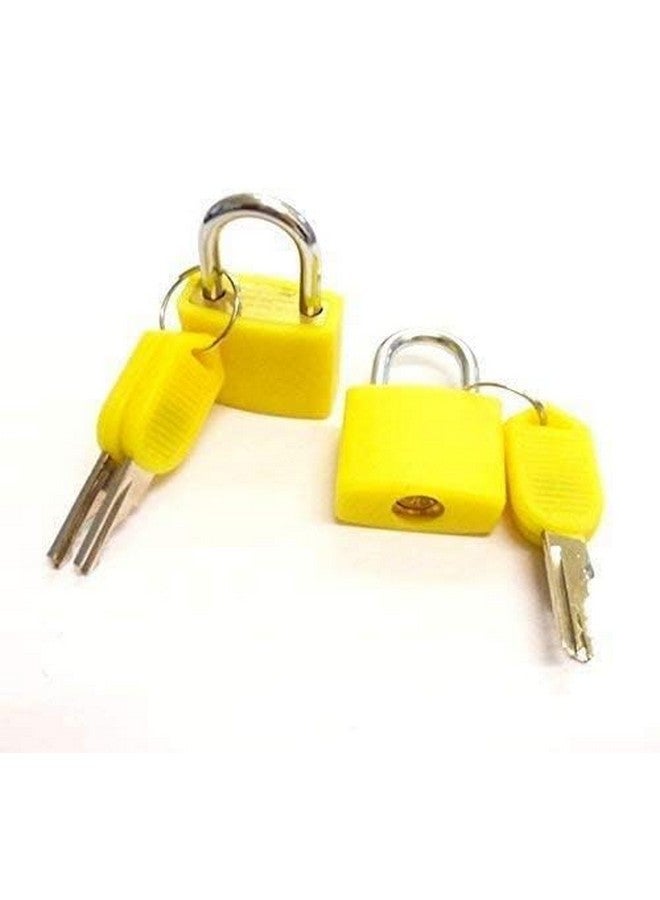 Instakart 4 Pcs Small Size Padlocks For Securing Luggage While Travelling Along With 2 Keys For Each Lock(Color May Vary) - Image 4