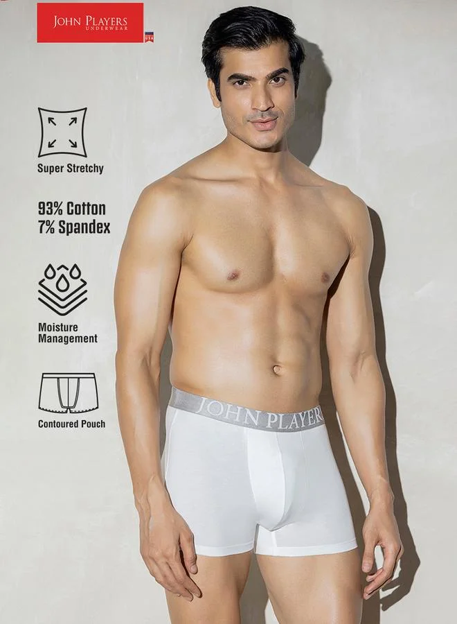 John Players White Cotton Trunks