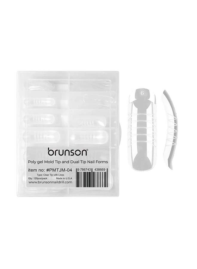 أشكال أظافر مزدوجة لجيل البولي الممتد نصائح مزيفة مسبقة الشكل مع مقياس 120 قطعة أداة مانيكير لتمديد الأظافر قوالب نصائح الأظافر أظافر أكريليك أظافر مزيفة أداة مانيكير