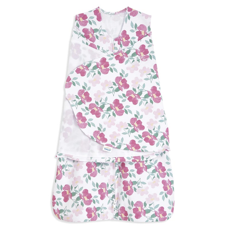 HALO 100 Cotton Sleepsack Swaddle 3Way Adjustable Wearable Blanket TOG 15 Stems Small 36 Months - Image 2