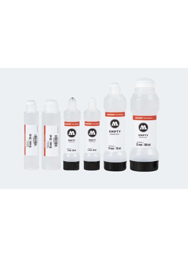 Molotow DRIPSTICK Empty Squeeze Bottle Marker, Reusable and Refillable with Any Paint Ink Color, 10mm Nib, Holds 70ml (830.203), Black - Image 5