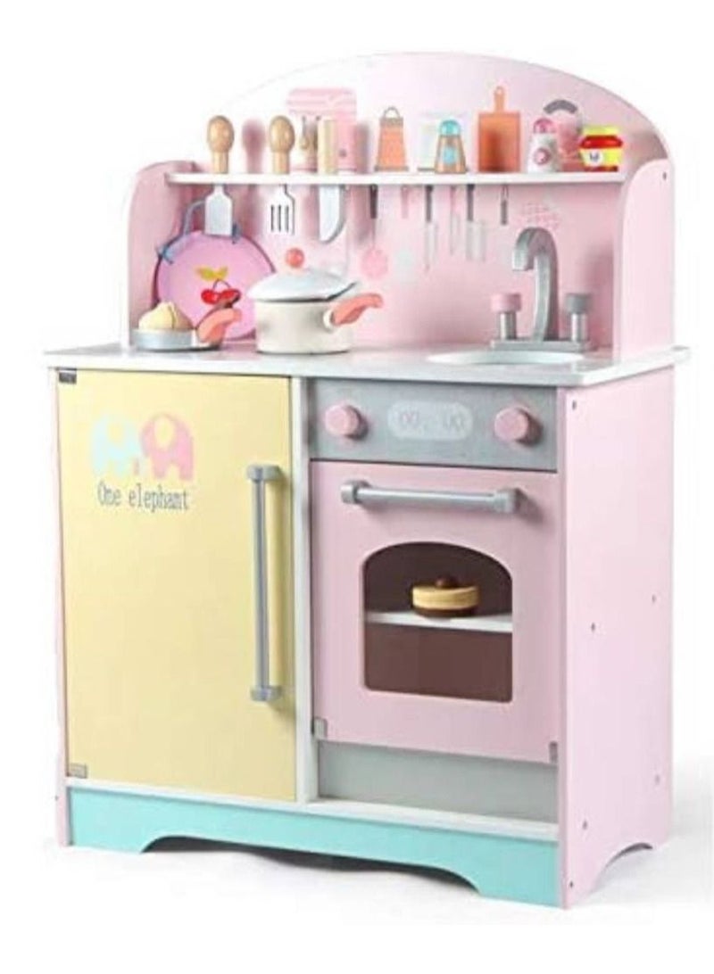 Wooden toy kitchen set for children - Image 1