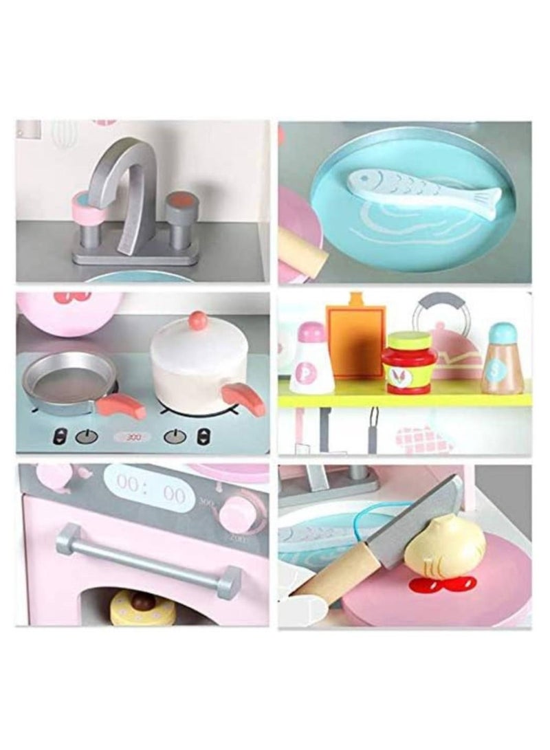 Wooden toy kitchen set for children - Image 3