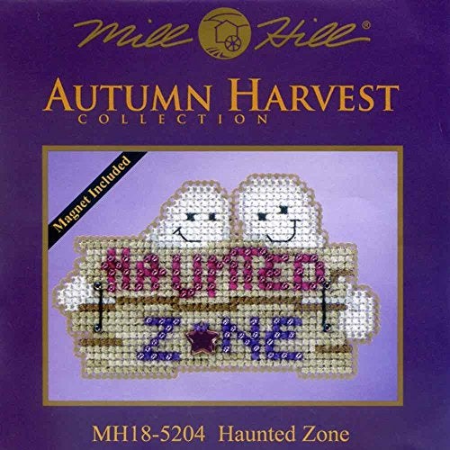 Mill Hill Haunted Zone Beaded Halloween Counted Cross Stitch Kit Mill Hill 2105 Autumn Harvest MH185204 - Image 2