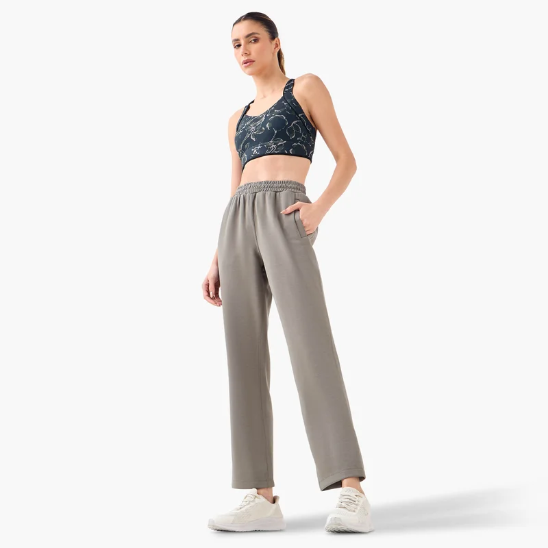 ADOT by Splash Track Pants with Elasticated Waistband and Pockets