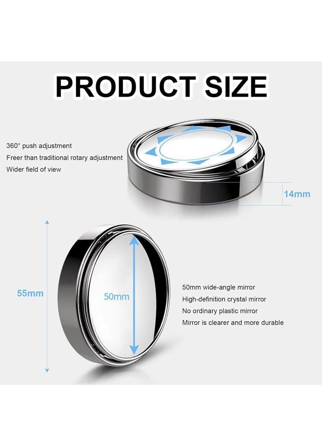 زوج مرايا النقاط العمياء – ٣٦٠° قابل للتعديل – لجميع السيارات • الدفع الرباعي • الشاحنات - Image 2