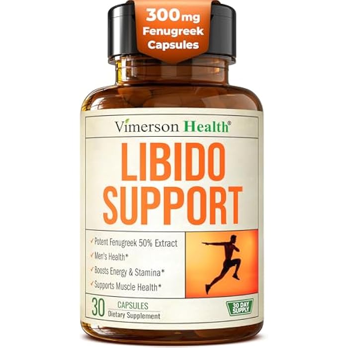 Vimerson Health Fenugreek Supplement for Libido Support, 10 in 1 Performance Blend with Niacin, Zinc & Caffeine for All-Day Energy – Testosterone Supplement for Men w/ Tongkat Ali, Horny Goat Weed & Tribulus - Image 1