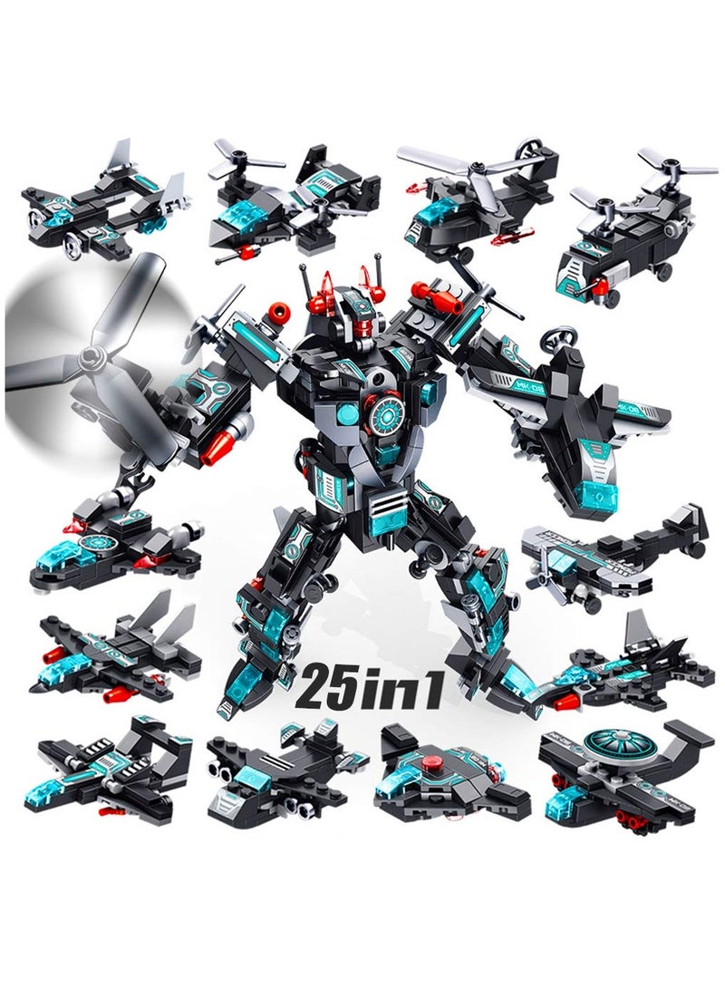 25-in-1 STEM Robot Building Toys - 577 PCS Construction Set for Kids Aged 6-11, Creative Engineering Vehicles and Blocks Kit for Boys and Girls, Perfect for Young Builders!