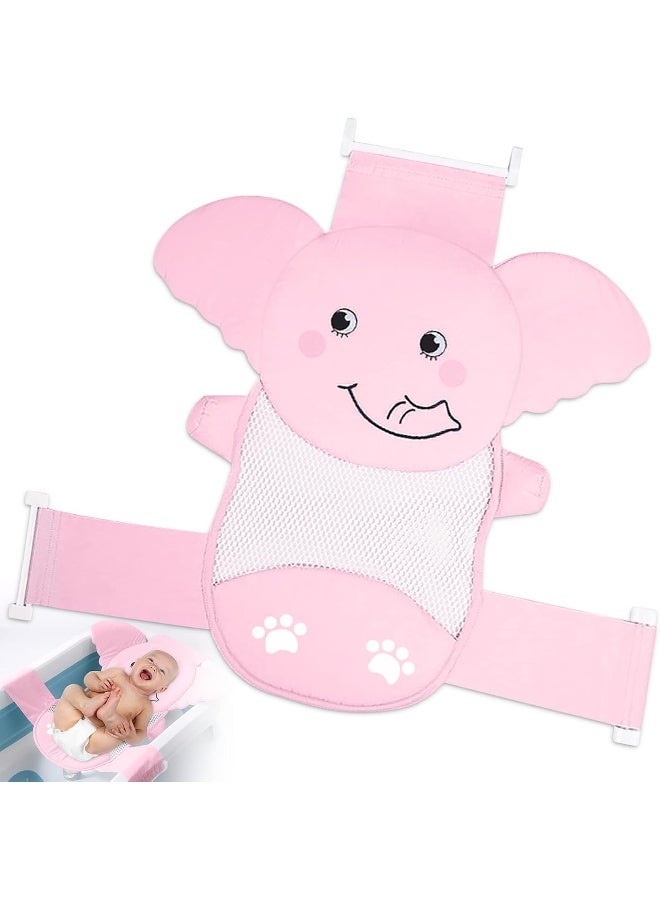 AIR&TREE Baby Bath Seat Support Net, Quick Drying, Adjustable, Comfortable, Non-Slip, Infant Bathtub Sling Shower Mesh for a Tub, with Safety Support Corners - Image 1