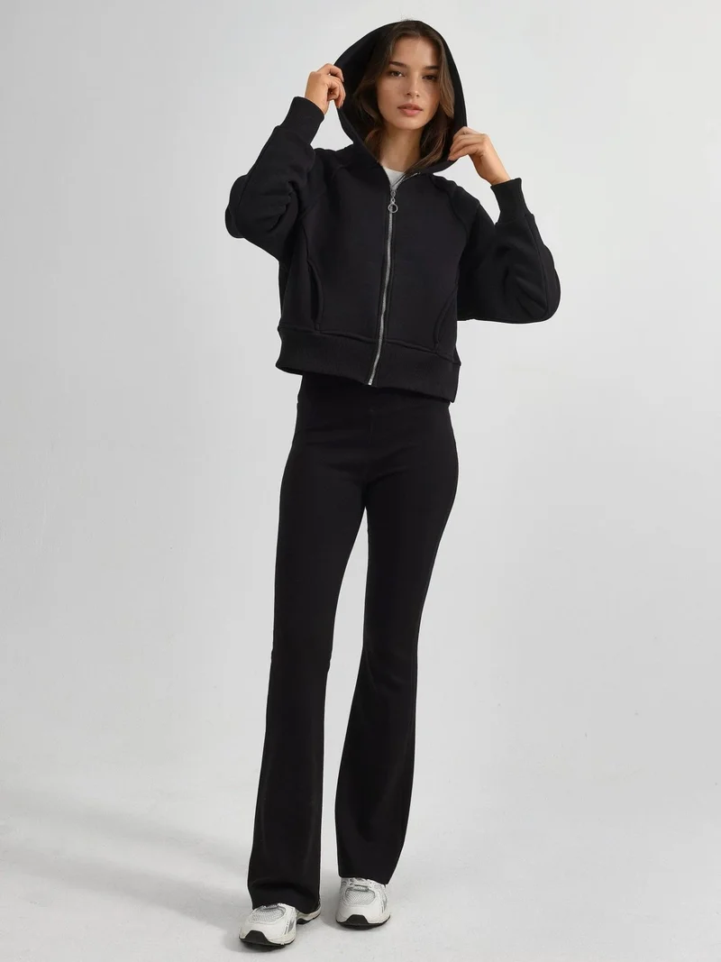 HICCUP Relaxed Fit Zippered Hoodie