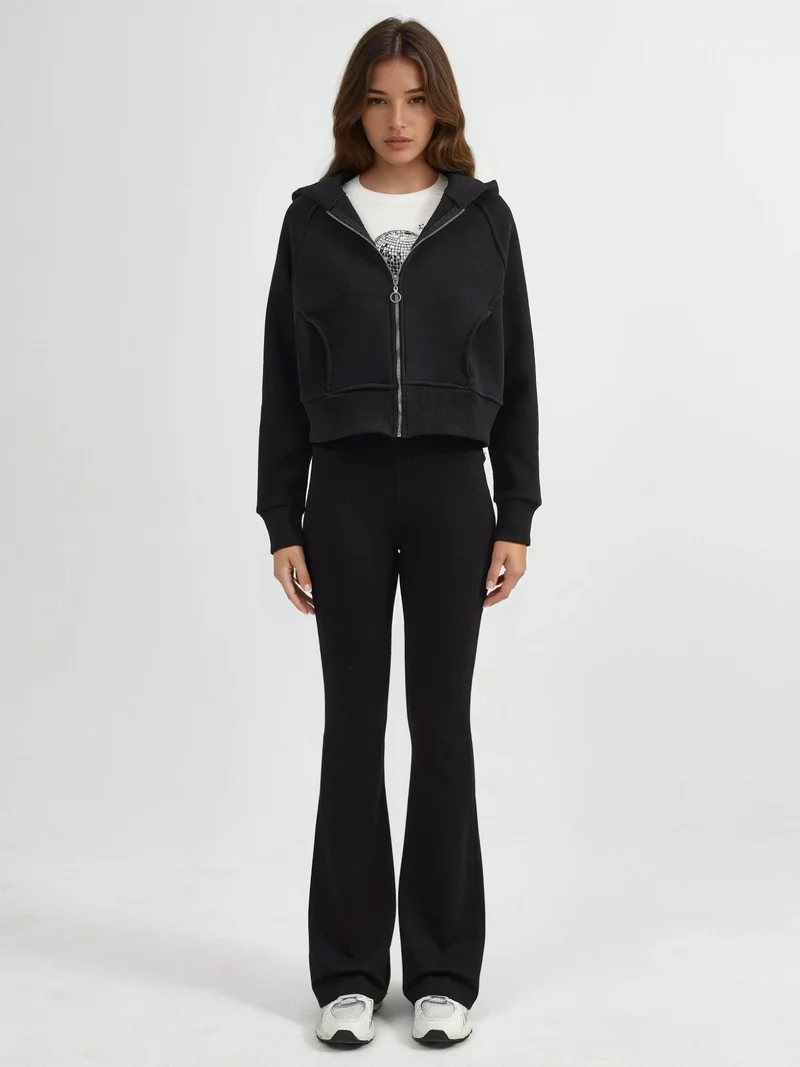 HICCUP Relaxed Fit Zippered Hoodie