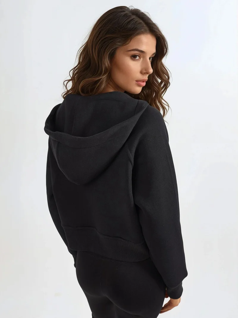 HICCUP Relaxed Fit Zippered Hoodie