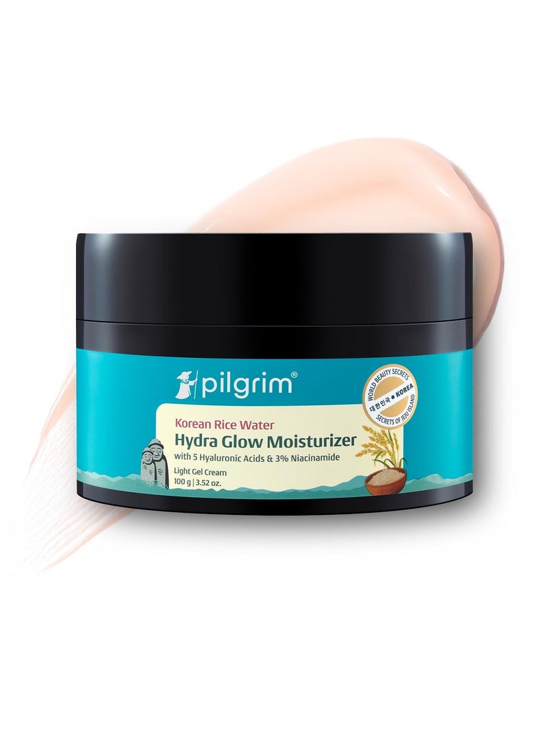 PILGRIM Korean Rice Water Hydra Glow Moisturizer (100g)  - Image 1
