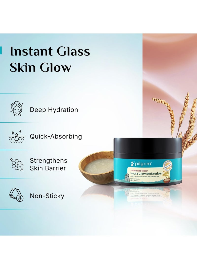 PILGRIM Korean Rice Water Hydra Glow Moisturizer (100g)  - Image 5