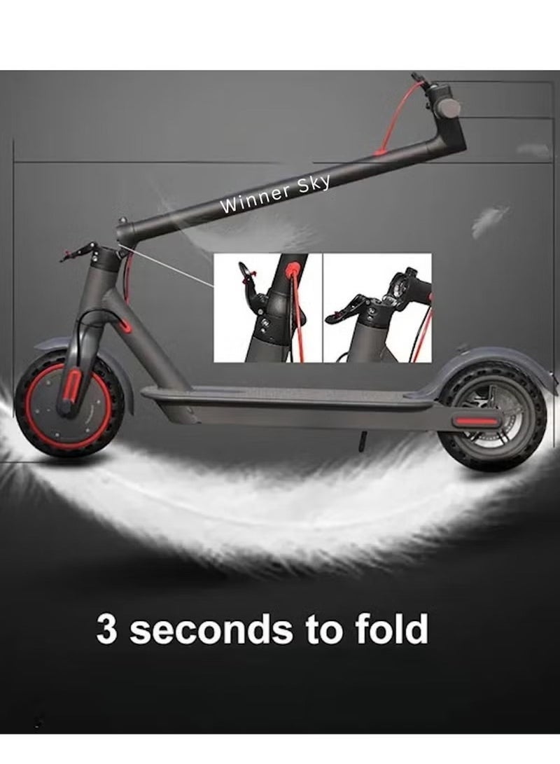 Winner Sky Electric Scooter with 350W Motor – Foldable, 15-20km Range, 3-Speed Modes – Black - Image 3