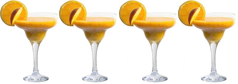 JIYAN FASHIONS JIYAN FASHIONS Cocktail Margarita Glasses Set of 2 Brandy Glasses with stem Crystal Glassware for Frozen Martini Glass Wine Glass Mixing Classic Cocktail Drinks Glasses Goblet Gift Set 240 ML  - Image 5