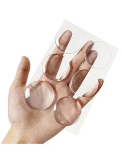 ECVV ECVV 6 Pack Door Handle Wall Protector Clear Wall Bumper Protector Reusable Self Adhesive Door Knob Wall Shield to Prevent Noise and Wall Damage  - Image 5