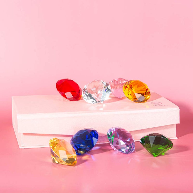 LONGWIN 50mm (2") Crystal Diamond Pirate Gems and Jewels Paperweight Table Decor Multicolor Christmas Centerpiece Gift Idea - Image 2