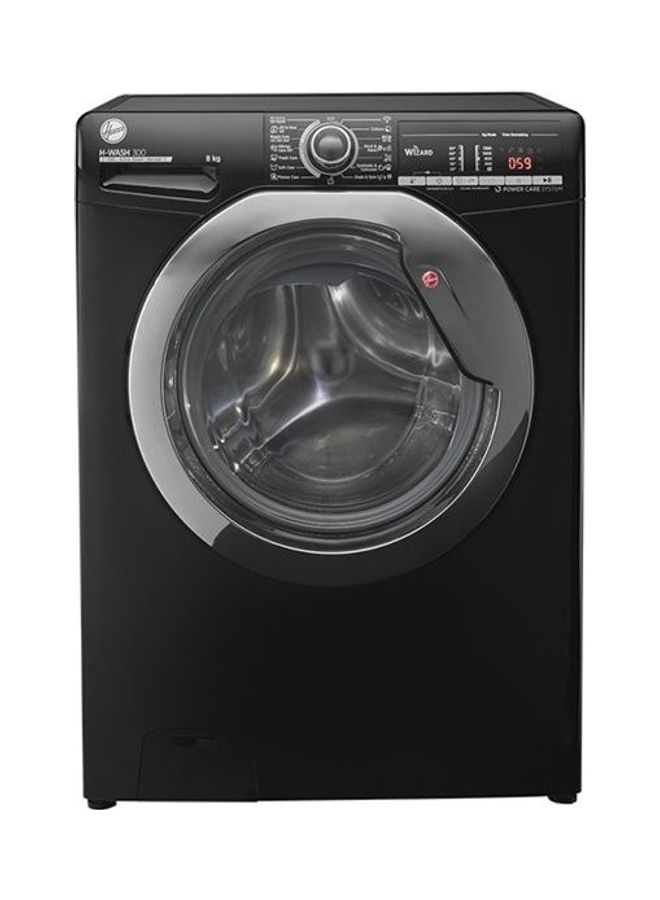 هوفر غسالة ملابس أوتوماتيكية بالكامل سعة 8 كجم 8 kg H3WS383TAC3B-ELA أسود - Image 1