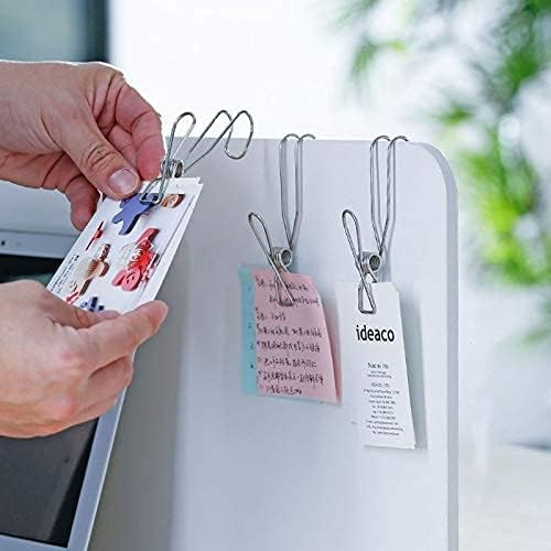 Iktu Stainless Steel Ordinary Note Pad Hook Clip Student Stationery Supplies Hanger Balcony Quilt Laundry Windproof Hanging Clamp Towel Holder (6 Pieces) - Image 4
