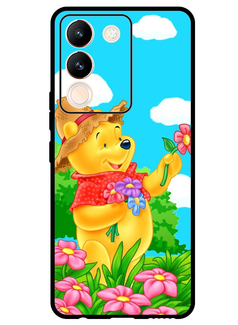 Theodor Protective Case Anti Scratch Shock Proof Bumper Cover For Vivo V29e Winnie Pooh - Image 1