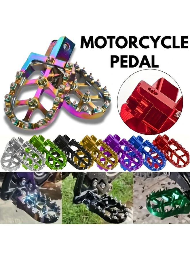 Silvery Aluminum Alloy Motorcycle Foot Pedals for Honda CRF50 XR50 CRF70 XR70 CRF110 Off Road - Image 1