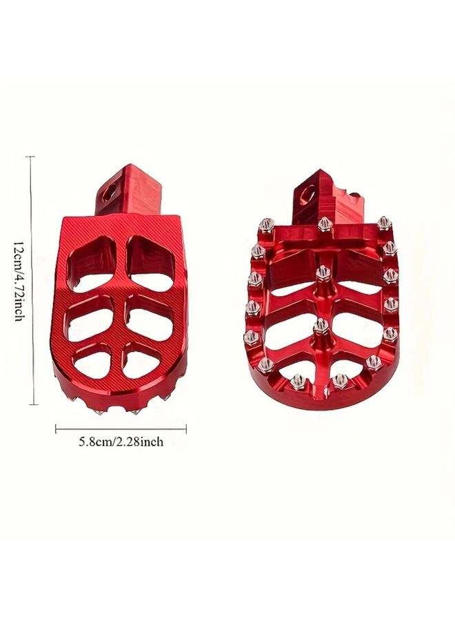 Silvery Aluminum Alloy Motorcycle Foot Pedals for Honda CRF50 XR50 CRF70 XR70 CRF110 Off Road - Image 2