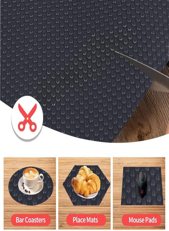 Mopak Decor موباك ديكور متعدد الأغراض بنقاط إيفا، مقاس 45 سم × 400 سم، قوي للغاية ومضاد للانزلاق، مناسب للحمامات والمطابخ وخزائن الأدراج والأرفف، كما يمكن استخدامه كبطانة للثلاجة أو الطاولة (نقاط إيفا سوداء). - Image 3