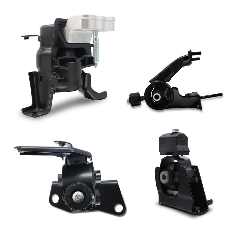 Generic CARORAV Engine Motor Mount, Compatible with 2009-2013 Toyota Corolla 1.8L,2009-2013 Toyota Matrix 1.8L,2009-2010 Pontiac Vibe 1.8L,Replaces OE#A62027 A62039 A62015 A62023,Set of 4  - Image 1