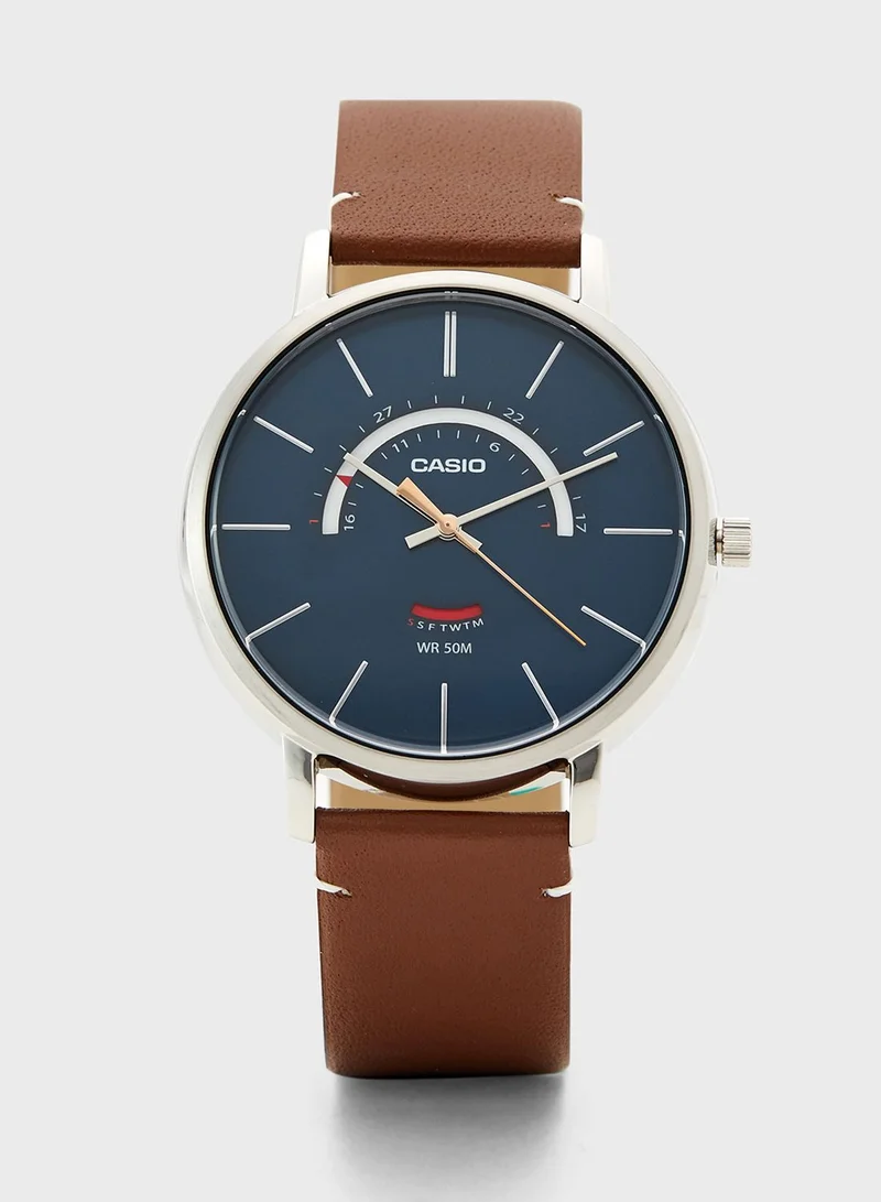CASIO Classic Leather Strap Analog Watch