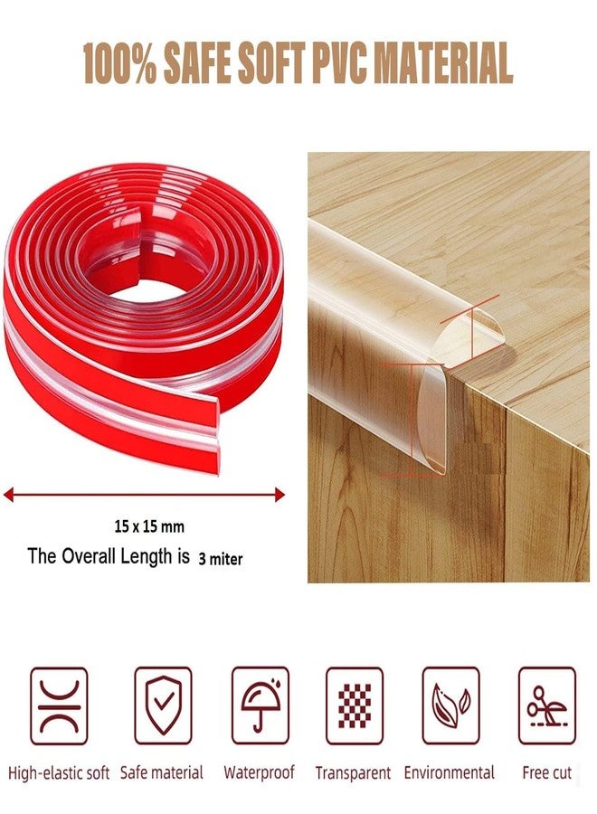 Drofail Edge Protector, Baby Proofing Edge Protector Strip for Baby, Child Proof Table Edge Protectors Guards Safety Bumper Cover for Furniture Desk Crib Gate Bed Wall Soft Silicone (1 Meter) - Image 5