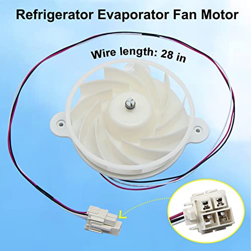 AUGSMIAR DA31-00287B da31-00334C Refrigerator Evaporator Fan Motor for Samsung Refrigerator, Replaces DA31-00334C DA31-00287B DA31-00334A DA96-00968A AP6803162 3954921 AP5948644 PS9494284 EAP9494284 - Image 2