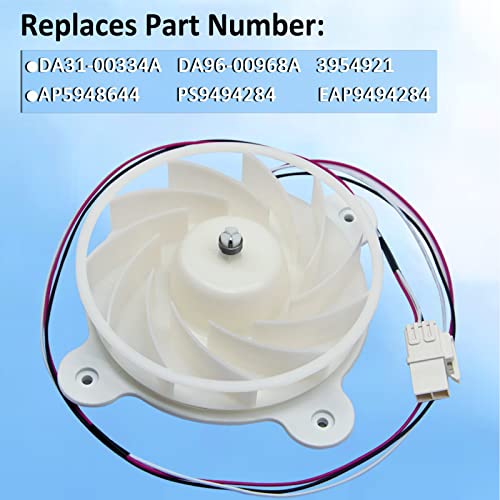 AUGSMIAR DA31-00287B da31-00334C Refrigerator Evaporator Fan Motor for Samsung Refrigerator, Replaces DA31-00334C DA31-00287B DA31-00334A DA96-00968A AP6803162 3954921 AP5948644 PS9494284 EAP9494284 - Image 4