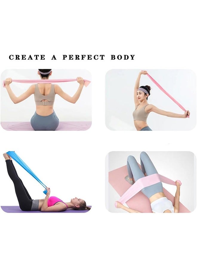 ثلاثة أحزمة المقاومة ، ممارسة أحزمة ، أحزمة المادية لتدريب القوة ، واليوغا ، بيلاتيس ، وتمتد ، أحزمة مطاطية مع كثافة مختلفة ، ممارسة أحزمة الأسرة الصالة الرياضية ( الأزرق ، الوردي ، الأصفر ) - Image 5