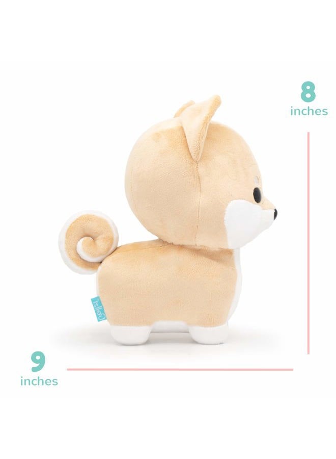 Bellzi Shiba Stuffed Animal - Soft Cute Stuffed Creamy White Dog Plush Toy - Plushies and Gifts for All Ages, Kids, Babies, Toddlers - Shibi - Image 2