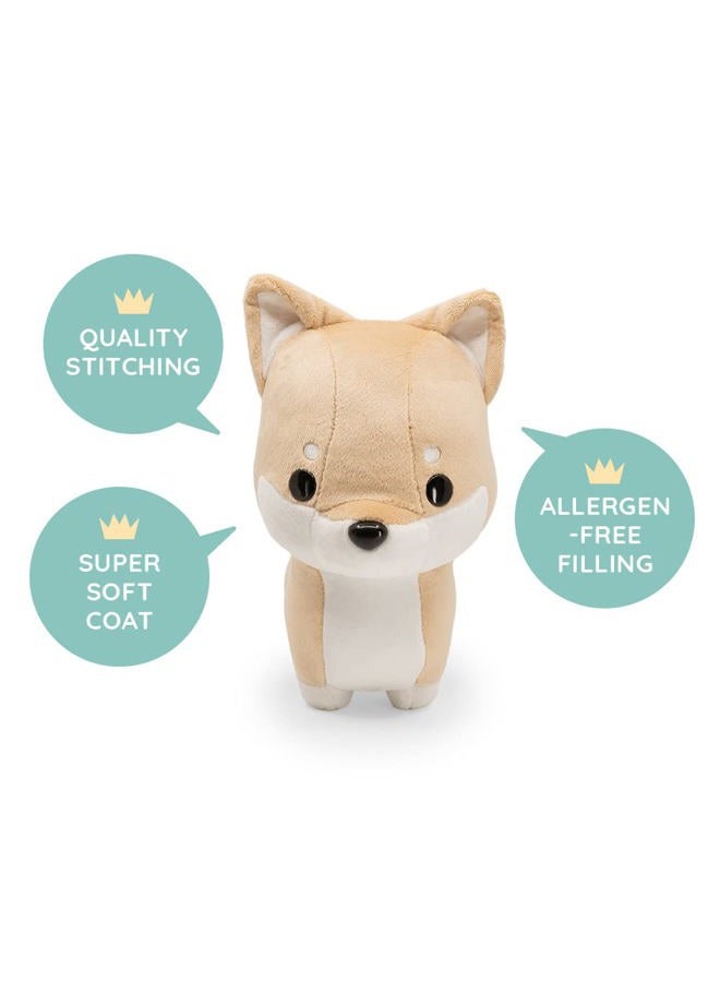Bellzi Shiba Stuffed Animal - Soft Cute Stuffed Creamy White Dog Plush Toy - Plushies and Gifts for All Ages, Kids, Babies, Toddlers - Shibi - Image 4