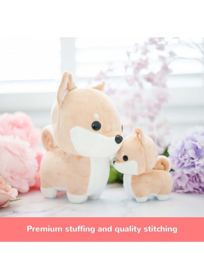 Bellzi Shiba Stuffed Animal - Soft Cute Stuffed Creamy White Dog Plush Toy - Plushies and Gifts for All Ages, Kids, Babies, Toddlers - Shibi - Image 5