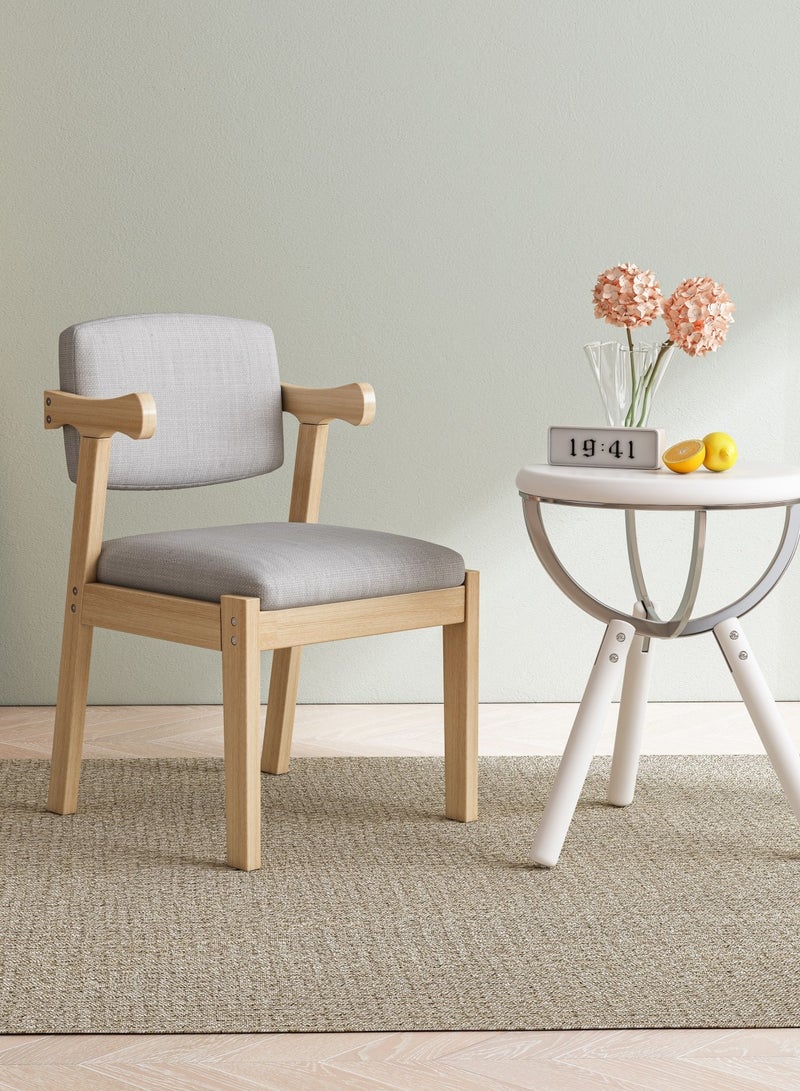 NEWLAN 2pcs Z Dining Chair, Modern Chair for Dining Room, Bedroom, Study, Solid Wood Dining Chair with Soft Cushion and Seat Cushion. - Image 4