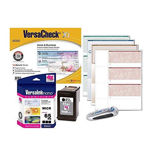 VersaCheck 65 MICR Ink Check Printer Conversion Kit, MICR Black - Image 1