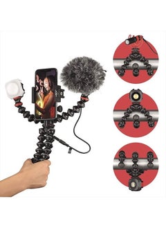 JOBY JOBY GorillaPod Mobile Vlogging Kit (Smartphone Rig, Wavo Mobile Mic, Beamo Mini LED Light) Flexible Tripod, Phone Holder, Vlogging Microphone, Vlog Light, Vlogging Camera Kit, Content Creator Kit  - Image 3