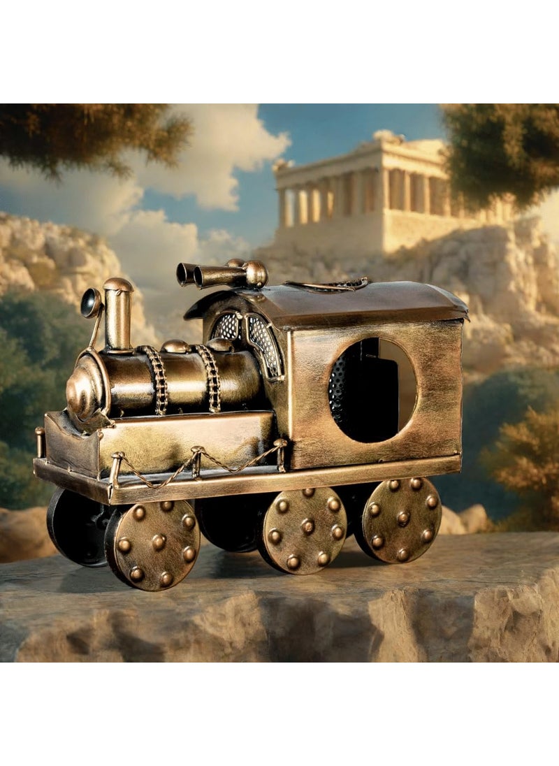 DIGGY ARTS DIGGY ARTS Hand Crafted Vintage Steam Train Engine 12x6x10 Inches Antique Showpiece for Home DecorTable Top DecorOffice Decor Vintage Decor Antique Train Engine for Adults Business Gifts  - Image 2